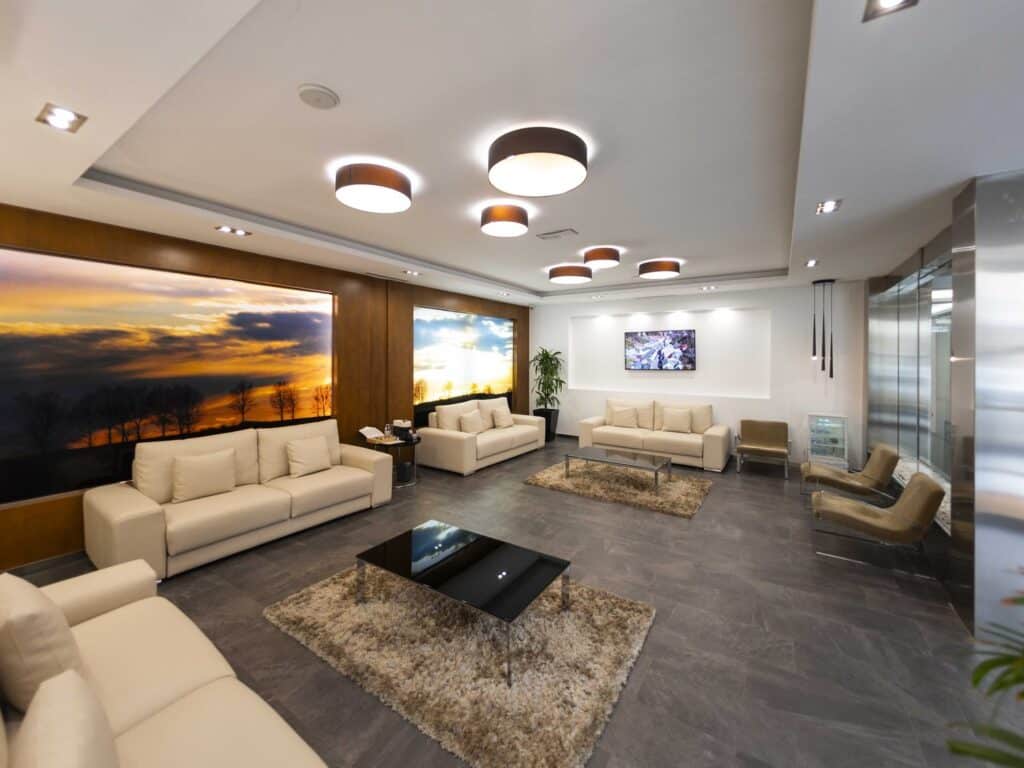 Sala de espera de la clínica para revisiones